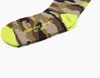 Golden Goose Women's Colorful Print Socks In Green Camo/fluorescent Yellow In Multi