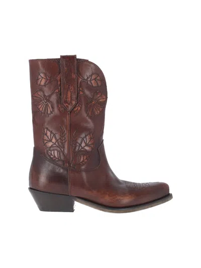 Golden Goose Women's Cow Leather Boots In Brown
