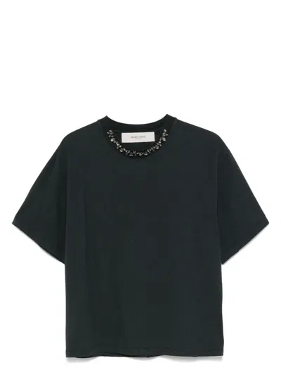 GOLDEN GOOSE WOMEN'S CRYSTAL EMBELLISHED COTTON T-SHIRT