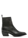 Golden Goose Black Debbie Leather Boots In Black