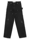 Golden Goose Denim Cotton Jeans In Black