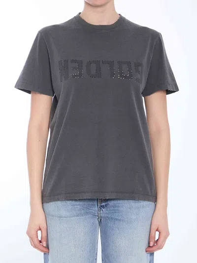 GOLDEN GOOSE GOLDEN GOOSE WOMEN DISTRESSED T-SHIRT