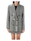 Golden Goose Journey Sequined Houndstooth Boyfriend Jacket In Black White