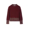 Golden Goose Women Embroidered Rhinestones Sweater In Red