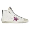 Golden Goose Star Patch Leather High-top Sneakers In Multi