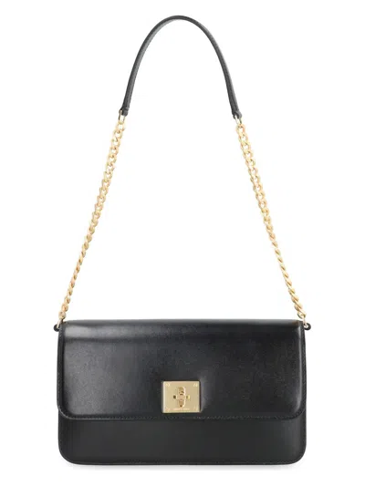 Golden Goose Gioia Leather Shoulder Bag In Black