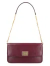 Golden Goose Gioia Leather Shoulder Bag In Red-purple Or Grape