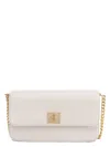 Golden Goose Gioia Leather Shoulder Bag In White