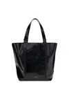 Golden Goose Adjustable Strap Shoulder Bag With High Shine Finish In Black