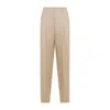 Golden Goose Deluxe Brand Beige Beige Virgin Wool Pants In Multicolor