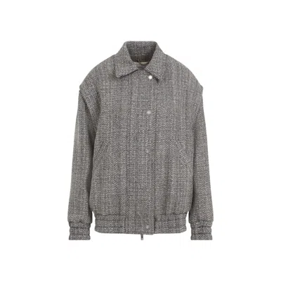 GOLDEN GOOSE WOMEN'S HERRINGBONE BOMBER JACKET