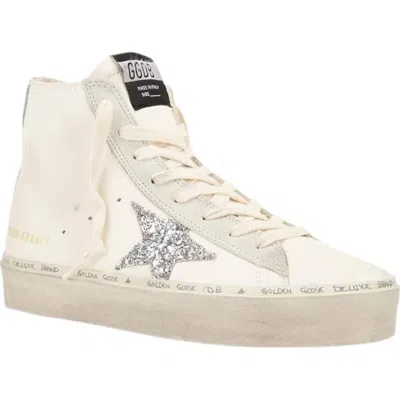 Golden Goose Women's Hi Francy Sneakers In White/ice/silver In Multi
