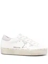 Golden Goose Leather Star Patch Low Top Sneakers In White