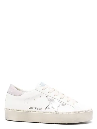 GOLDEN GOOSE WOMEN'S HI STAR LEATHER SNEAKERS