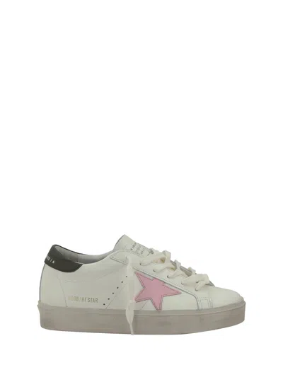Golden Goose Hi Star Sneakers In White