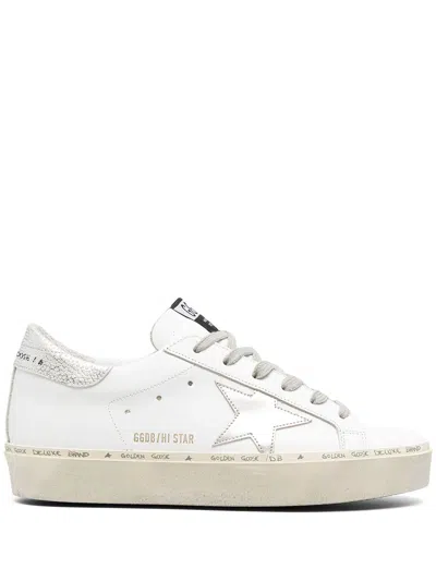 GOLDEN GOOSE GOLDEN GOOSE WOMEN HI STAR SUEDE LEATHER SNEAKERS