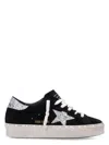 Golden Goose Hi Star Suede Sneakers With Glittered Star And Heel Tab Shoes In Black
