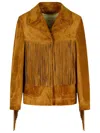 Golden Goose Women Olinda Fringed Jacket In Brown
