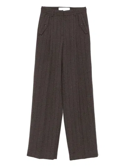 GOLDEN GOOSE GOLDEN GOOSE WOMEN `JOURNEY` PINSTRIPE WIDE LEG PANTS