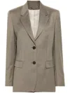 Golden Goose Tailored Wool Fresco Jacket For In Brown