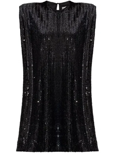 GOLDEN GOOSE GOLDEN GOOSE WOMEN `JOURNEY` SLEEVELESS DRESS WITH SHOULDERPADS