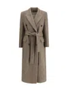 Golden Goose Journey Ws Double Breasted Coat With De In Brown