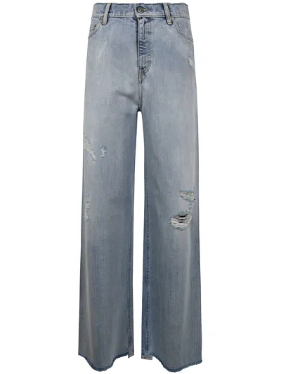 GOLDEN GOOSE GOLDEN GOOSE WOMEN JOURNEY W`S MELODY BOYFRIEND PANT DESTOYED BLEACHED DENIM