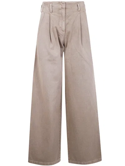 GOLDEN GOOSE GOLDEN GOOSE WOMEN "JOURNEY W`S" PANT WIDE LEG  COTTON DENIM FULL SKY WASH