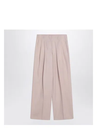 Golden Goose Women's Journey W`s Sartorial Pleated Flavia Pant Light Dry Vw Tailoring Fabric In Gray