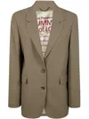 Golden Goose Women's Journey W`s Sb Over Jacket Maia Pinstripe Blend Viscose In Multicolor