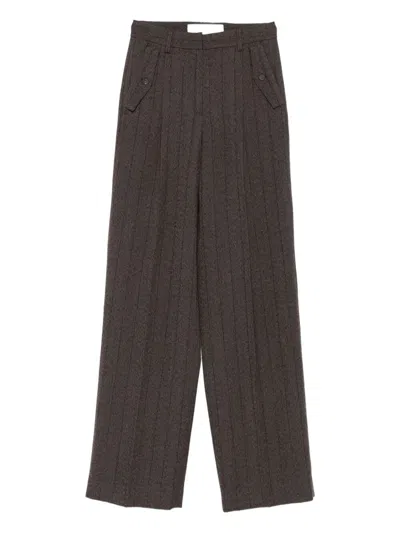 GOLDEN GOOSE GOLDEN GOOSE WOMEN "JOURNEY W`S" WIDE LEG PANT NAOMI PINSTRIPE WOOL