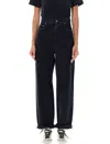 Golden Goose Golden Kim One Washed Jeans In Black