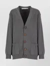 Golden Goose Women's Knit Cardigan Long Sleeves In Gray