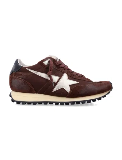 Golden Goose Contemporary Sport-inspired Sneakers With Sculpted Sole In Burgundy