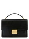 Golden Goose 'venezia' Black  Hand Bag With Lettering Logo And Clasp Closure