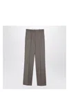 Golden Goose Light Grey Wool Trousers With Darts