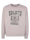 Golden Goose Light Pink Sweatshirt With Logo In Pink