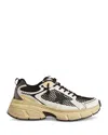 Golden Goose Light-star White Black Leather Sneaker In Multi