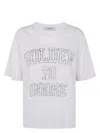 Golden Goose Journey Boxy Linen Graphic T-shirt In White