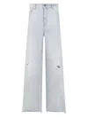Golden Goose Relaxed Wide-leg Jeans With Distressed Detailing