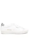 Golden Goose Worn-out Sparkle Low-top Sneakers In White