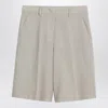 Golden Goose Women's Mã©lange Wool-blend Bermuda Shorts In Gray