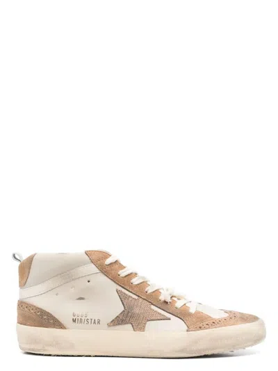 Golden Goose Women's Mid Star Leather Upper Nabuk Star S Sneaker