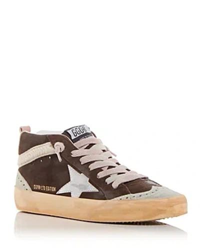 Golden Goose Women's Mid Star Ltd Low Top Sneakers In Mustang/ice
