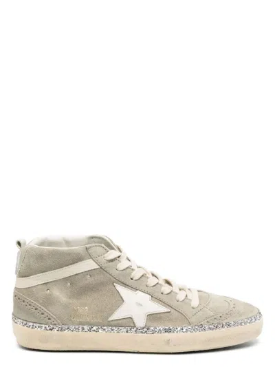Golden Goose Women's Mid Star Suede Upper Leather Star Sneaker