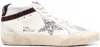 Golden Goose Star Patch Lace-up Sneakers In White