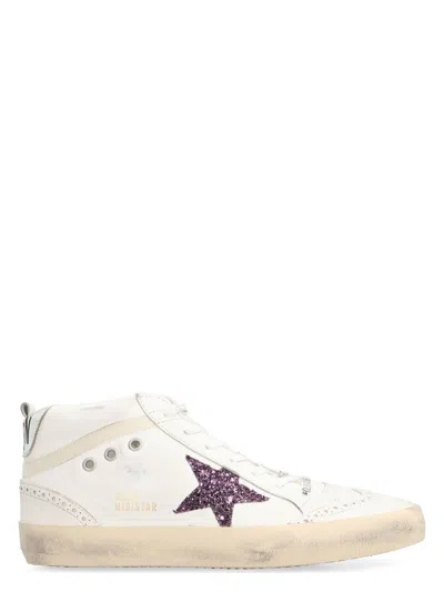 GOLDEN GOOSE WOMEN'S MIDSTAR LEATHER UPPER AND TONGUE G SNEAKER