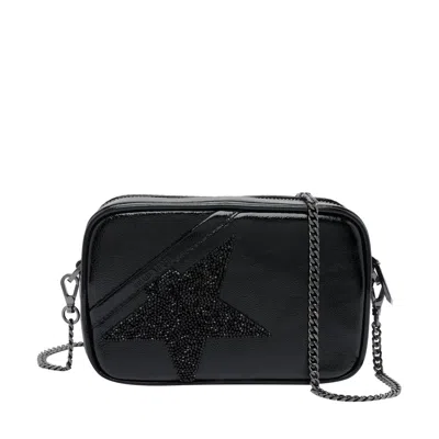 Golden Goose Deluxe Brand Mini Star Embellished Shoulder Bag In Black