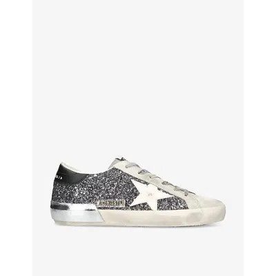 Golden Goose Super Star 90432 Glitter-embellished Leather Low-top Trainers In Mult/other