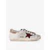 Golden Goose Super-star Panelled Leather Sneakers In Mult/other